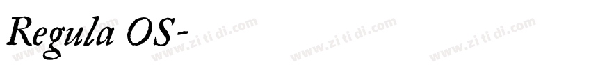 Regula OS字体转换